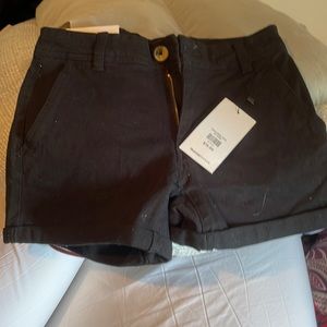 Black Jean shorts